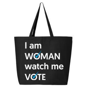 I Am Woman Watch Me Vote 2024 Blue Wave Vote 25L Jumbo Tote