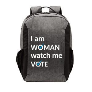 I Am Woman Watch Me Vote 2024 Blue Wave Vote Vector Backpack