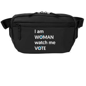 I Am Woman Watch Me Vote 2024 Blue Wave Vote Crossbody Pack