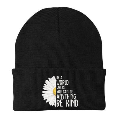 In A World Where You Can Be Anything Be Kind Sunflower Anti Bullying Beanie