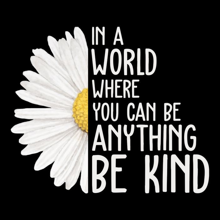 In A World Where You Can Be Anything Be Kind Sunflower Anti Bullying Flatbill Hat