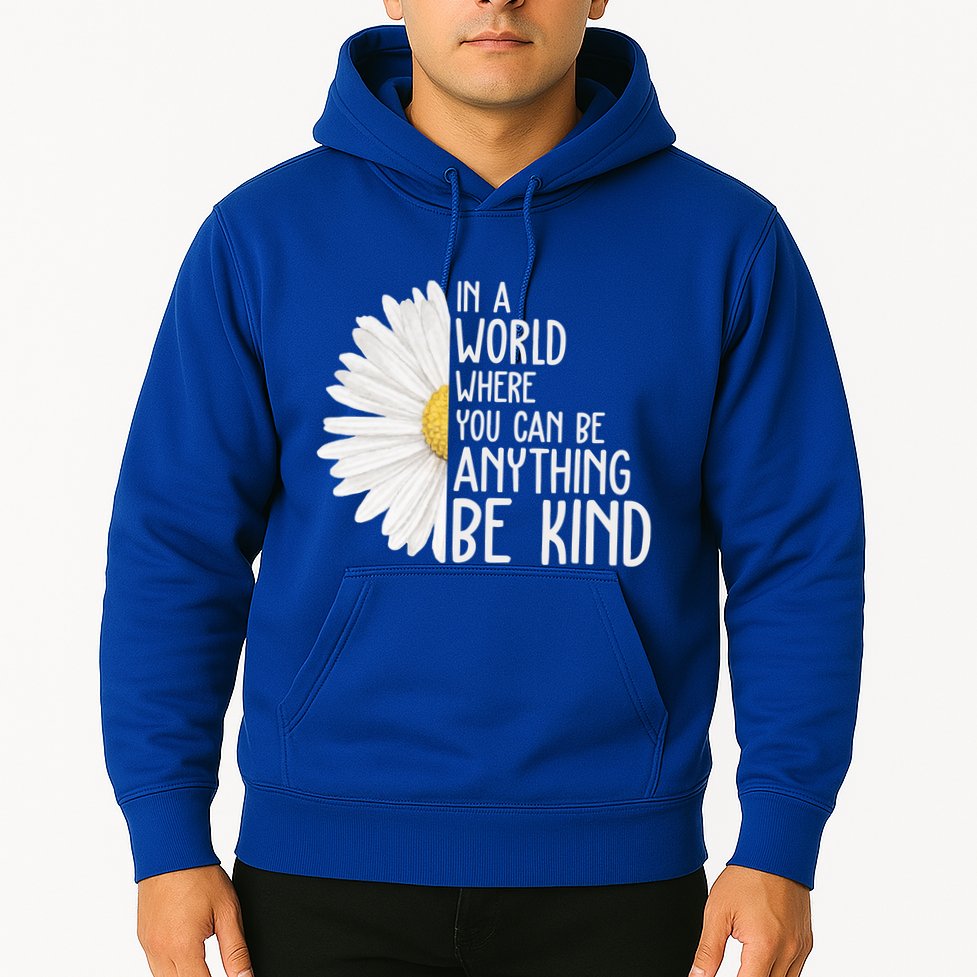 In A World Where You Can Be Anything Be Kind Sunflower Anti Bullying Hoodie
