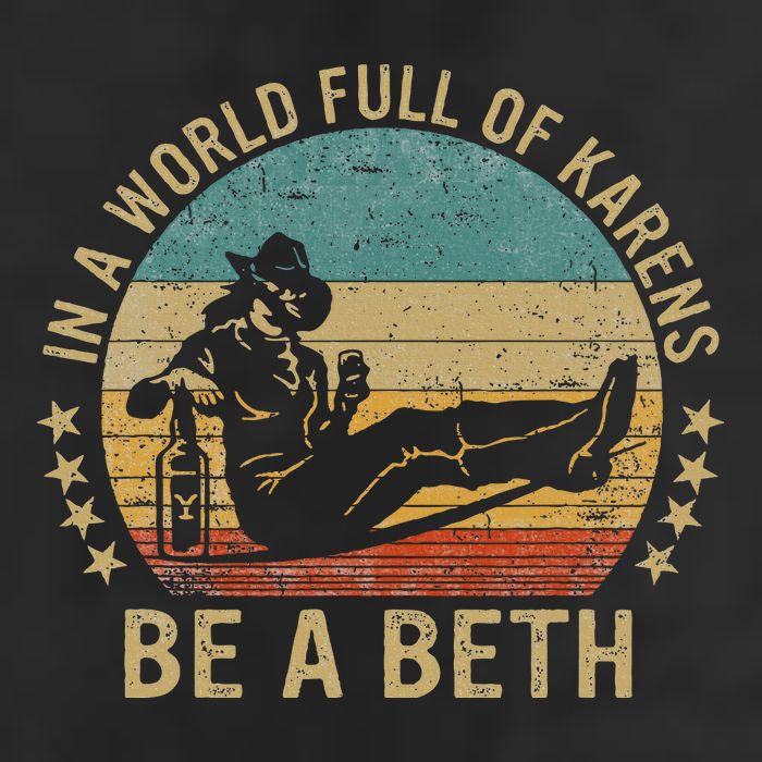 In A World Full Of Karens Be A Beth Golf Towel