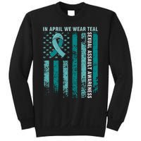 In April We Wear Teal Sexual Assault Awareness Sweatshirt