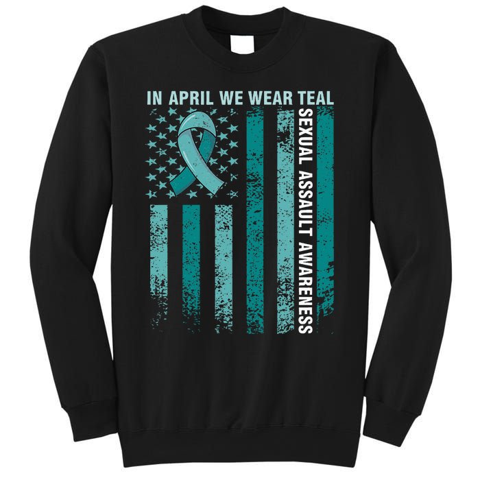 In April We Wear Teal Sexual Assault Awareness Sweatshirt