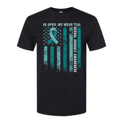 In April We Wear Teal Sexual Assault Awareness Softstyle CVC T-Shirt