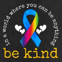 In A World Where You Can Be Anything Be Kind Autism Awareness Ribbon 11oz C Handle Ceramic Mug