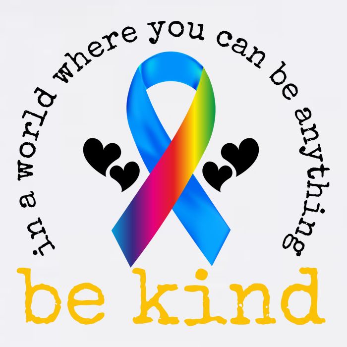 In A World Where You Can Be Anything Be Kind Autism Awareness Ribbon Garment-Dyed Sweatshirt