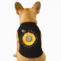 In A World Where You Can Be Anything Be Kind Sunflower Doggie Tank