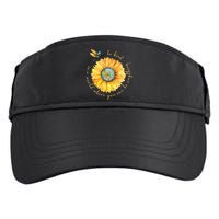 In A World Where You Can Be Anything Be Kind Sunflower Adult Drive Performance Visor