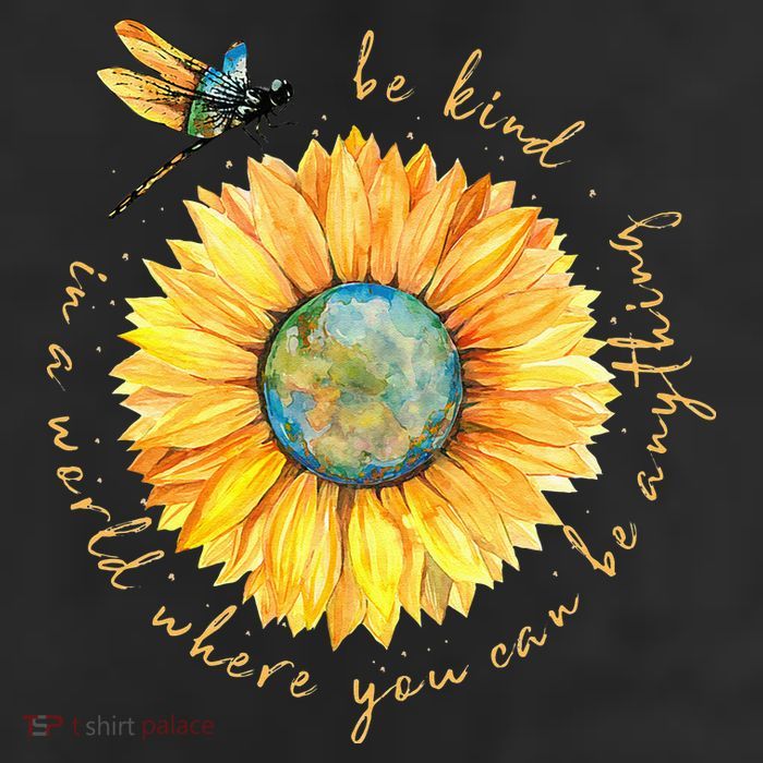 In A World Where You Can Be Anything Be Kind Sunflower Adult Drive Performance Visor