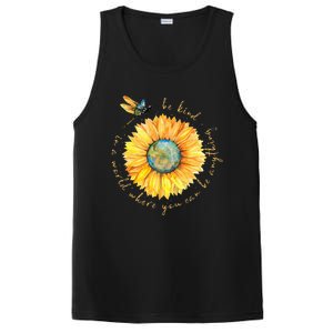 In A World Where You Can Be Anything Be Kind Sunflower PosiCharge Competitor Tank