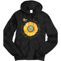 In A World Where You Can Be Anything Be Kind Sunflower Tie Dye Hoodie