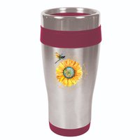 In A World Where You Can Be Anything Be Kind Sunflower 16oz Travel Tumbler