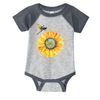 In A World Where You Can Be Anything Be Kind Sunflower Infant Baby Jersey Bodysuit