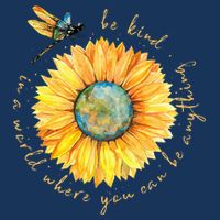In A World Where You Can Be Anything Be Kind Sunflower Infant Baby Jersey Bodysuit