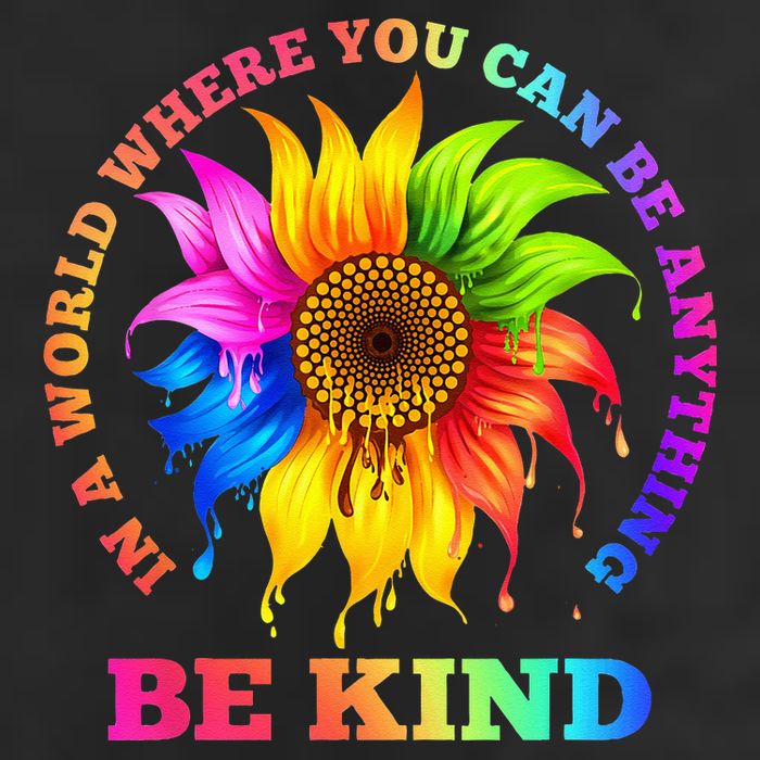 In A World Where You Can Be Anything BE KIND LGBT Rainbow Cool Comfort Performance Bucket Hat
