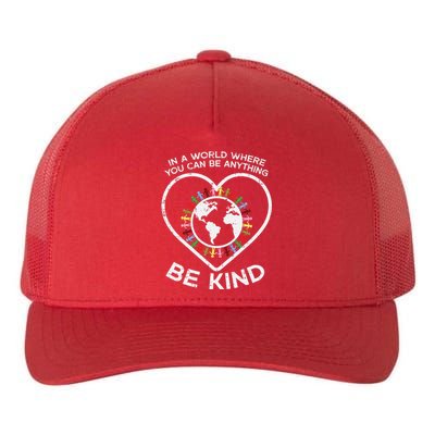 In A World Anything Be Kind Unity Day Orange Anti Bullying Yupoong Adult 5-Panel Trucker Hat