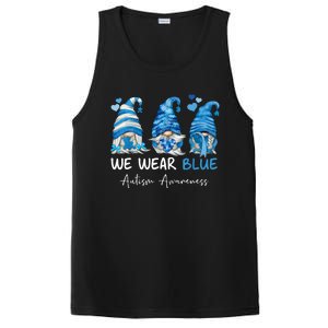 In April We Wear Blue Autism Awareness Gnome Matching Family PosiCharge Competitor Tank