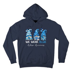 In April We Wear Blue Autism Awareness Gnome Matching Family Hoodie