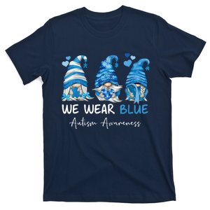 In April We Wear Blue Autism Awareness Gnome Matching Family T-Shirt