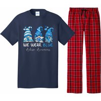 In April We Wear Blue Autism Awareness Gnome Matching Family Pajama Set