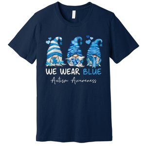 In April We Wear Blue Autism Awareness Gnome Matching Family Premium T-Shirt