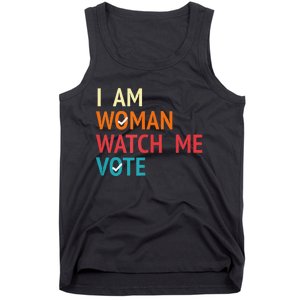 I Am Woman Watch Me Vote Kamala Harris 2024 Tank Top