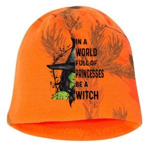 In A World Full Of Princesses Be A Witch Halloween Kati - Camo Knit Beanie