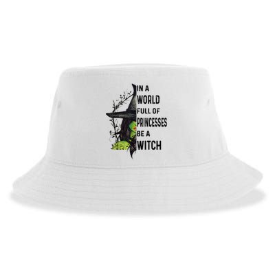 In A World Full Of Princesses Be A Witch Halloween Sustainable Bucket Hat