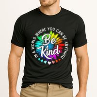 In A World Where You Can Be Anything Be Kind Rainbow Flower Performance Shirt