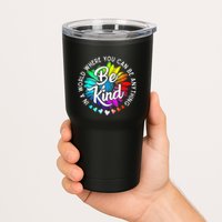 In A World Where You Can Be Anything Be Kind Rainbow Flower Tumbler