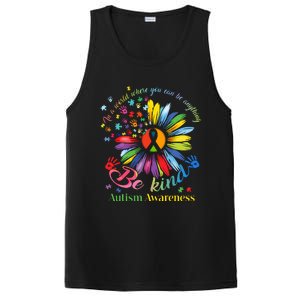 In A World Where You Can Be Anything Be Kind Autism Awareness PosiCharge Competitor Tank