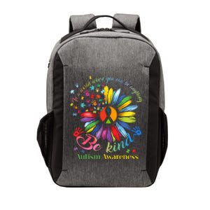 In A World Where You Can Be Anything Be Kind Autism Awareness Vector Backpack