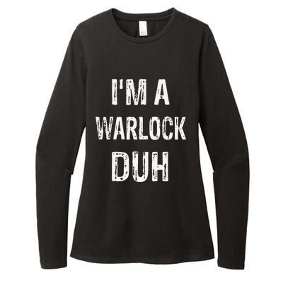 Im A Warlock Duh Halloween Costume Womens CVC Long Sleeve Shirt