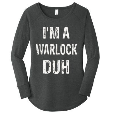 Im A Warlock Duh Halloween Costume Women's Perfect Tri Tunic Long Sleeve Shirt