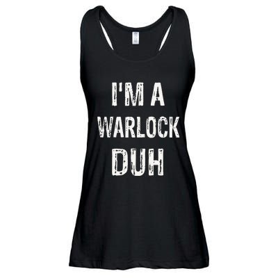 Im A Warlock Duh Halloween Costume Ladies Essential Flowy Tank