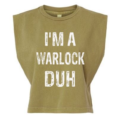 Im A Warlock Duh Halloween Costume Garment-Dyed Women's Muscle Tee