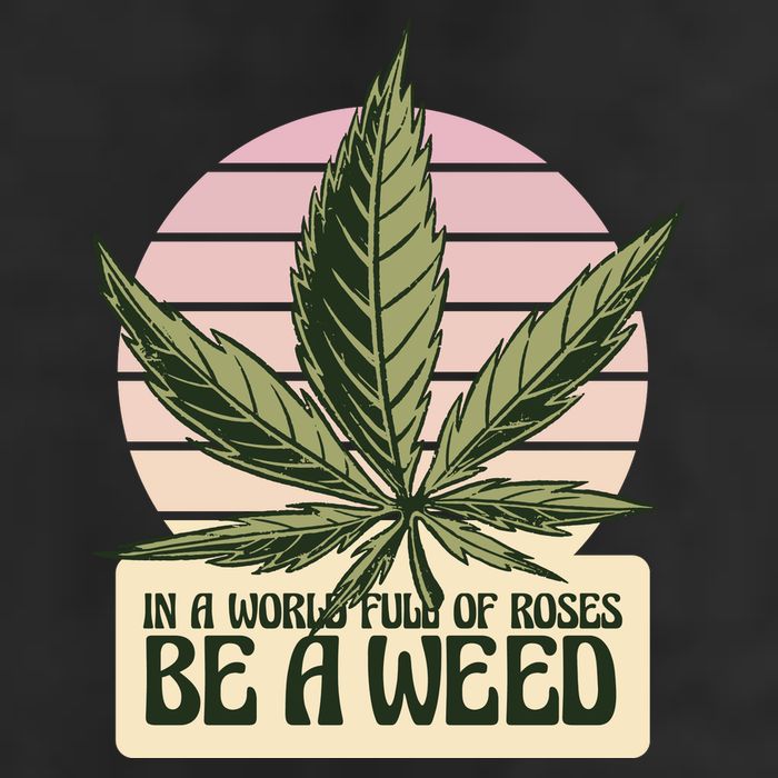 In A World Full Of Roses Be A Weed Funny Golf Towel