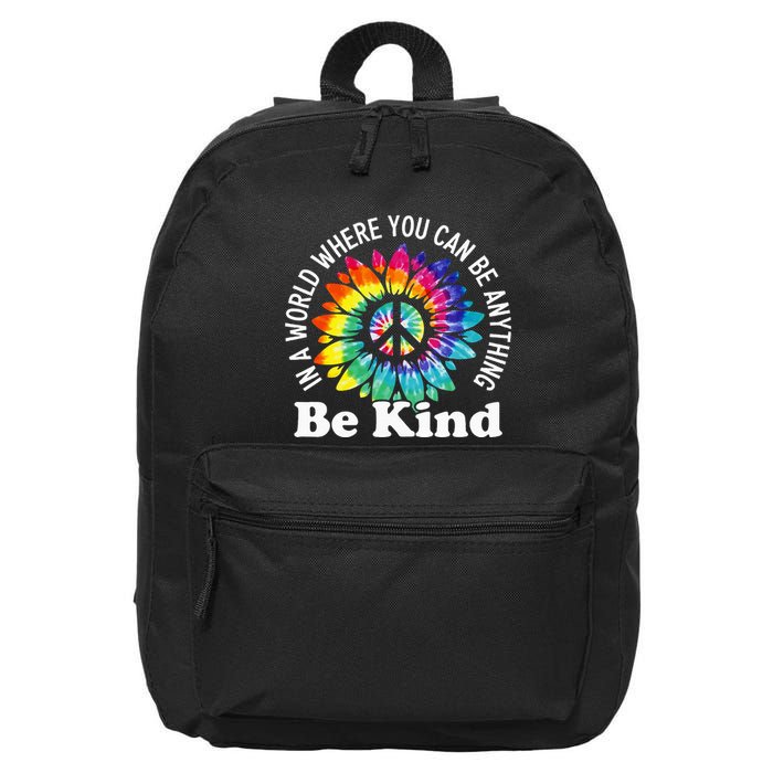 In A World Where You Can Be Anything Be Kind Sign Language 16 in Basic Backpack