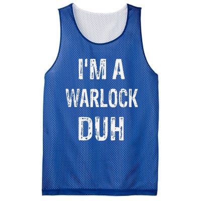 Im A Warlock Duh Halloween Costume Mesh Reversible Basketball Jersey Tank