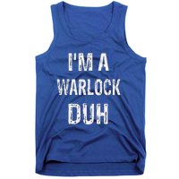 Im A Warlock Duh Halloween Costume Tank Top