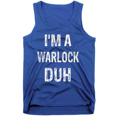 Im A Warlock Duh Halloween Costume Tank Top