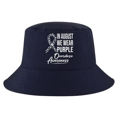 In August We Wear Purple Overdose Awareness Month Cool Comfort Performance Bucket Hat