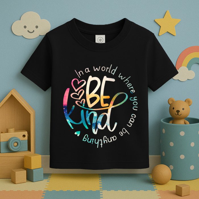 In A World Where You Can Be Anything Be Kind Kindness Toddler T-Shirt