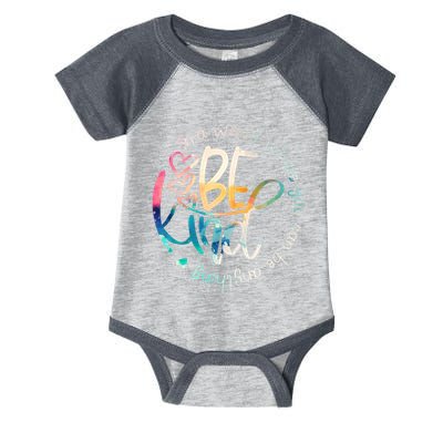 In A World Where You Can Be Anything Be Kind Kindness Infant Baby Jersey Bodysuit
