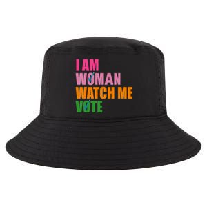 I Am Woman Watch Me Vote Cool Comfort Performance Bucket Hat