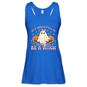 In A World Full Of Princesses Be A Witch Groovy Halloween Cute Gift Ladies Essential Flowy Tank