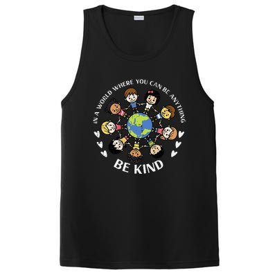 In A World Be Kind Earth Anti Bullying Unity Day Orange PosiCharge Competitor Tank