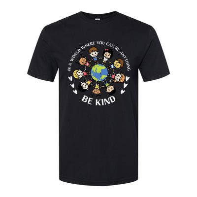 In A World Be Kind Earth Anti Bullying Unity Day Orange Softstyle CVC T-Shirt